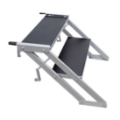 StageQ 2-Step Foldable Adjustable Stair Unit, for 18" High Stage